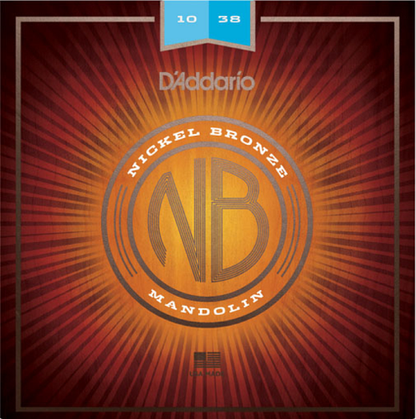 D'addario Nickel Bronze, Light, 10-39 Mandolin Strings - Poppa's Music 