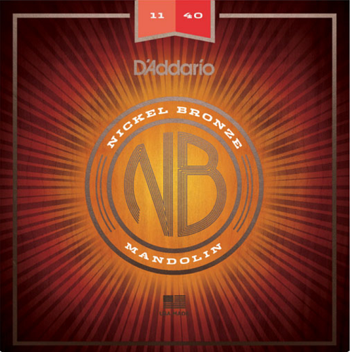 D'addario Nickel Bronze, Medium, 11-40 Mandolin Strings - Poppa's Music 