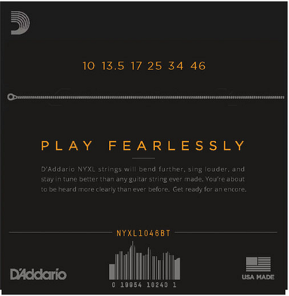 D'addario NYXL, Nickel Wound, Balanced TENSION, 10-46 Electric Guitar Strings - Poppa's Music 