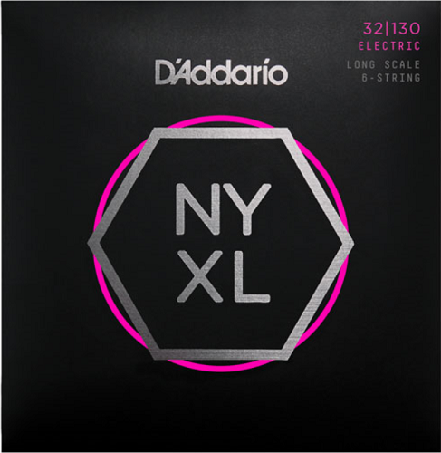 D'addario  Long Scale, Regular Light 6-String, 32-130  Bass Guitar Strings - Poppa's Music 