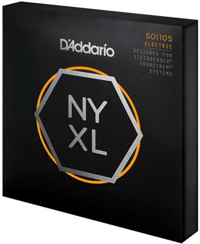 D'addario NYXL, Long Scale, Medium, Double Ball END, 50-105 Bass Guitar Strings - Poppa's Music 