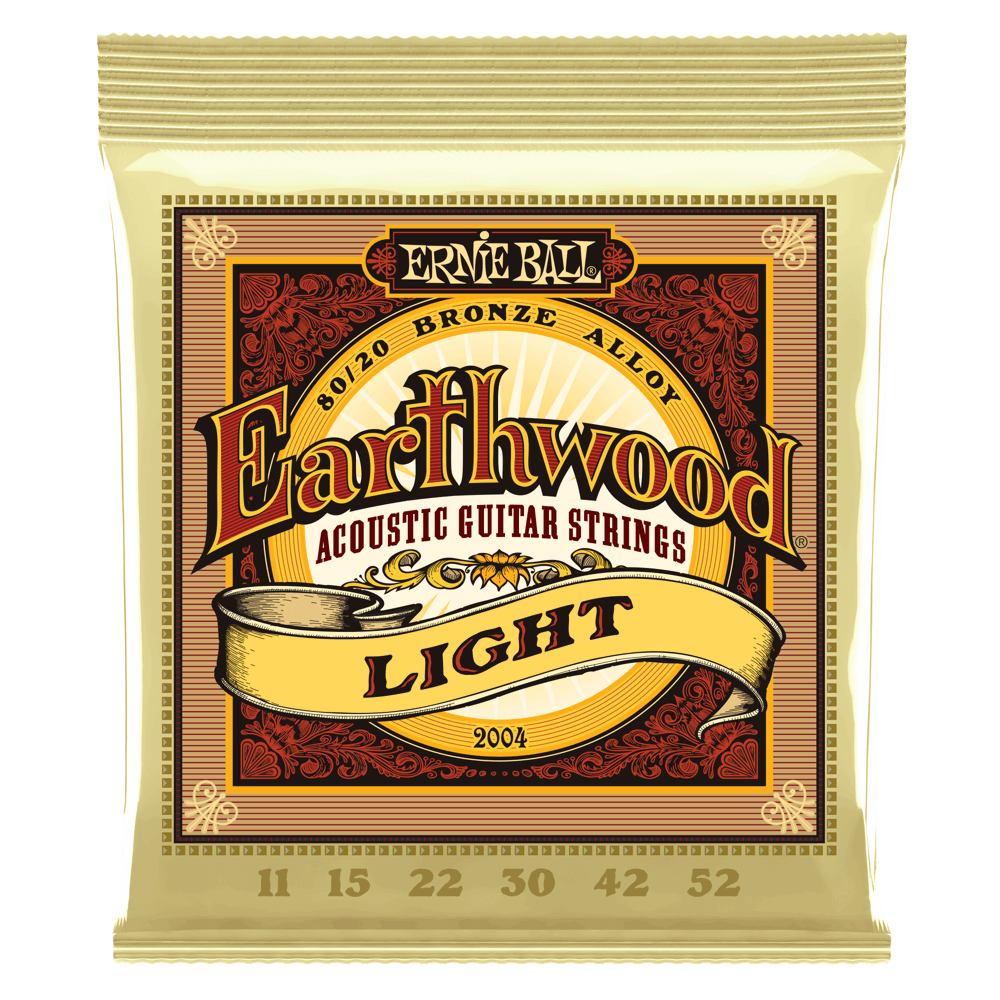 Ernie Ball Earthwood Light 80/20 Bronze Acoustic Guitar Strings - 11-52 Gauge - 2004 - Premium Acoustic Guitar Strings from Ernie Ball - Just $6.99! Shop now at Poppa's Music