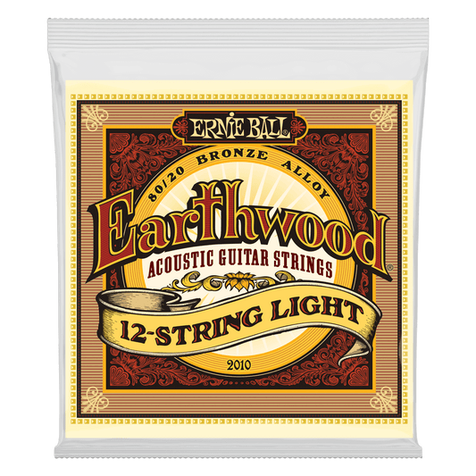Ernie Ball Earthwood Light 12-String 80/20 Bronze Acoustic Guitar Strings - 9-46 Gauge - 2010 - Poppa's Music 