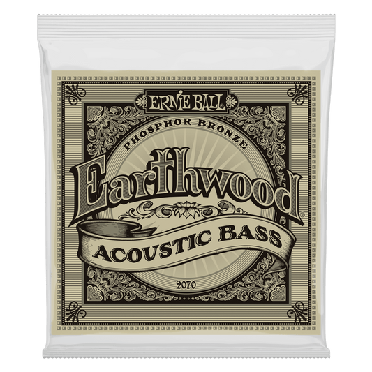Ernie Ball Earthwood Phosphor Bronze Acoustic Bass Strings - 45-95 Gauge - 2070 - Poppa's Music 