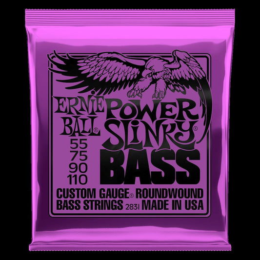 Ernie Ball Power Slinky Nickel Bass Strings, 55-110 Gauge - 2831 - Poppa's Music 