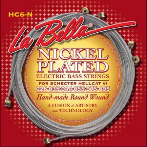 La Bella HC6-N Hellcat VI NPRW Bass Guitar String - Poppa's Music