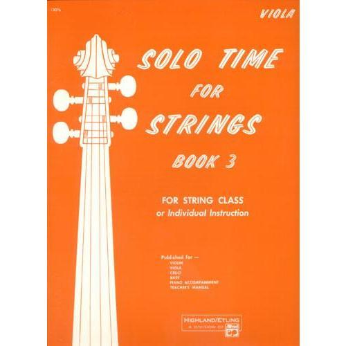 Solo Time for Strings: Viola ,Book 3 - Poppa's Music 