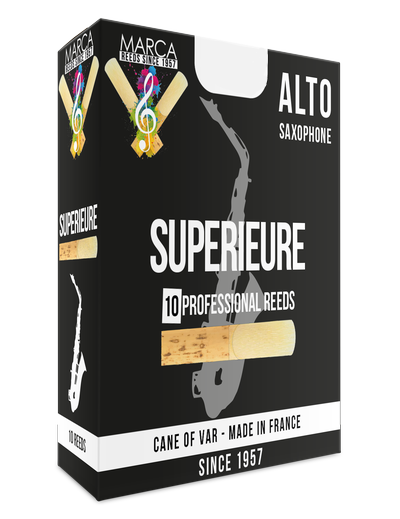 Marca Supérieure Alto Saxophone Reeds - 10 Per Box - Poppa's Music 