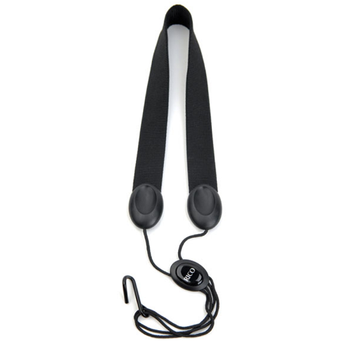 Rico Black Fabric Strap with Metal Hook for Soprano/Alto Saxophone - Poppa's Music 