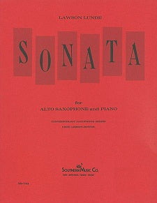 SONATA NO. 1  FOR ALTO SAX & PIANO By: LAWSON LUNDE - SS743 - Poppa's Music 