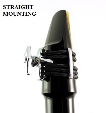 Silverstein Alto Sax Ligature for Hard Rubber Mouthpiece - Classic Silver - Poppa's Music 