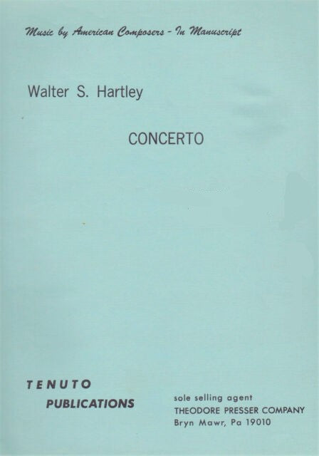 Walter S. Hartley Concertino For Tuba And Wind Ensemble - Poppa's Music 
