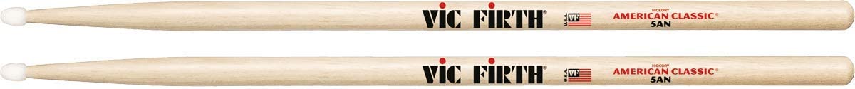 Vic Firth American Classic Hickory Drumstick Nylon Tip- 5AN - Poppa's Music 