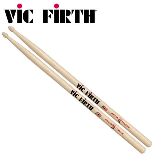 Vic Firth Drumstick American Classic 5B Wooden Tip- 5B - Poppa's Music 