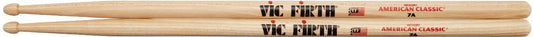 Vic Firth American Classic Hickory Drumstick Wooden Tip -7A - Poppa's Music 