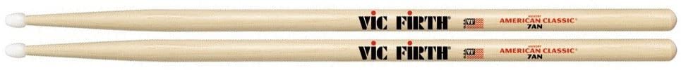 Vic Firth American Classic Hickory Drumsticks Nylon Tip -7AN - Poppa's Music 