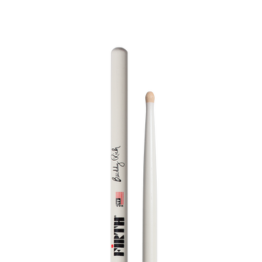 Vic Firth Buddy Rich Signature Drumstick Wooden Tip - SBR - Poppa's Music 