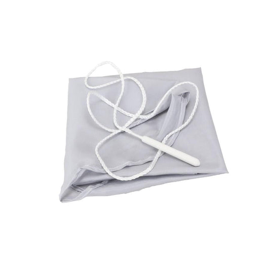 Gem Grey Silk Swab For Flute (No Weight) - Poppa's Music 