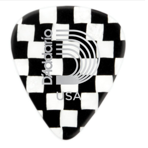 D'addario Planet Waves Guitar Checkerboard Celluloid Picks - 25 Pack - Poppa's Music 