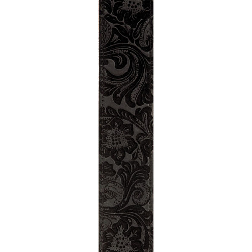 D'addario Planet Waves Embossed Western Suede Leather Guitar Strap - Poppa's Music 