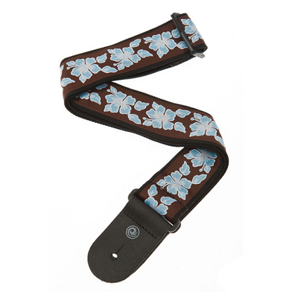 D'addario Planet Waves Aloha Flower Woven Guitar Strap - Poppa's Music 