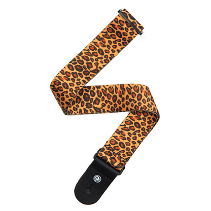 D'addario Planet Waves Leopard Woven Guitar Strap - Poppa's Music 