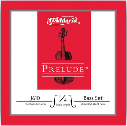 D'addario Prelude Double Bass String SET, Medium Tension - Poppa's Music 