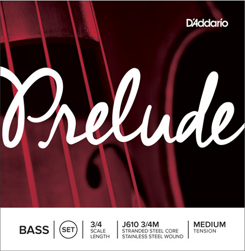 D'addario Prelude Double Bass String SET, Medium Tension - Poppa's Music 