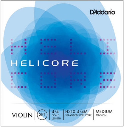 D'Addario Helicore Violin String Set, 4/4 Scale - Poppa's Music 