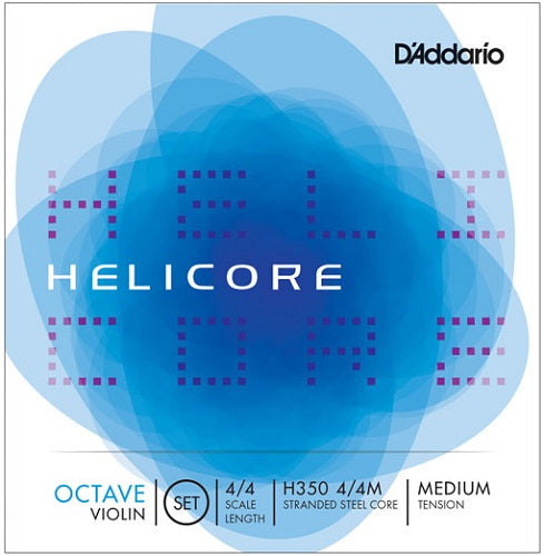 D'addario Helicore Octave Violin String SET, 4/4 Scale, Medium Tension - Premium Violin Strings from D'addario - Just $54.99! Shop now at Poppa's Music