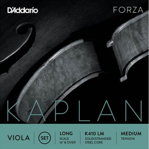 D'addario Kaplan Forza Viola String SET, Long Scale, Medium Tension - Poppa's Music 