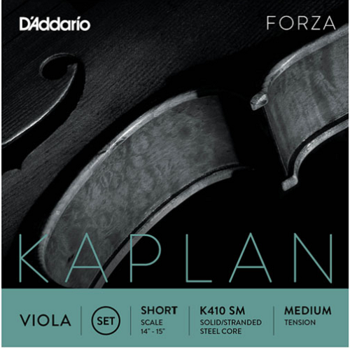D'addario Kaplan Forza Viola String SET, Short Scale, Medium Tension - Premium Viola Strings from D'addario - Just $93.99! Shop now at Poppa's Music
