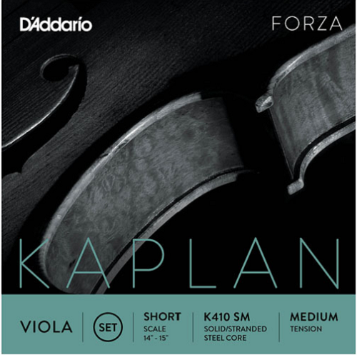 D'addario Kaplan Forza Viola String SET, Short Scale, Medium Tension - Poppa's Music 