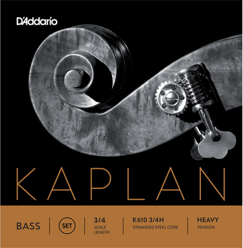 D'addario Kaplan Double Bass String SET, 3/4 Scale, Heavy Tension - Premium Bass Strings from D'addario - Just $169.99! Shop now at Poppa's Music