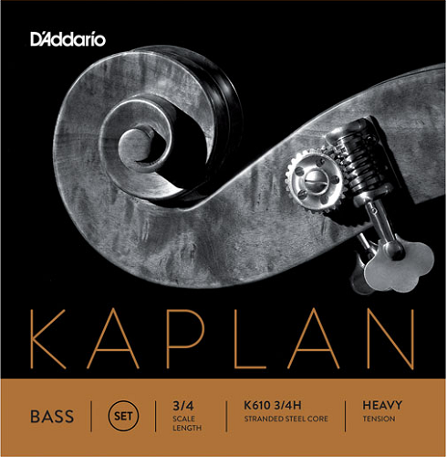 D'addario Kaplan Double Bass String SET, 3/4 Scale, Heavy Tension - Poppa's Music 