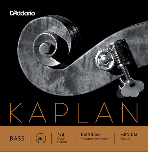 D'addario Kaplan Double Bass String SET, 3/4 Scale, Medium Tension - Premium Bass Strings from D'addario - Just $169.99! Shop now at Poppa's Music