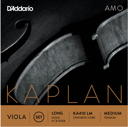 D'addario Kaplan Amo Viola String SET, Long Scale, Medium Tension - Poppa's Music 