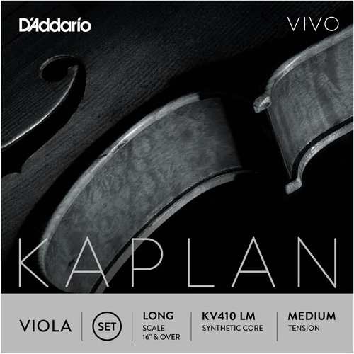 D'addario Kaplan Vivo Viola String SET, Long Scale, Medium Tension - Premium Viola Strings from D'addario - Just $81! Shop now at Poppa's Music