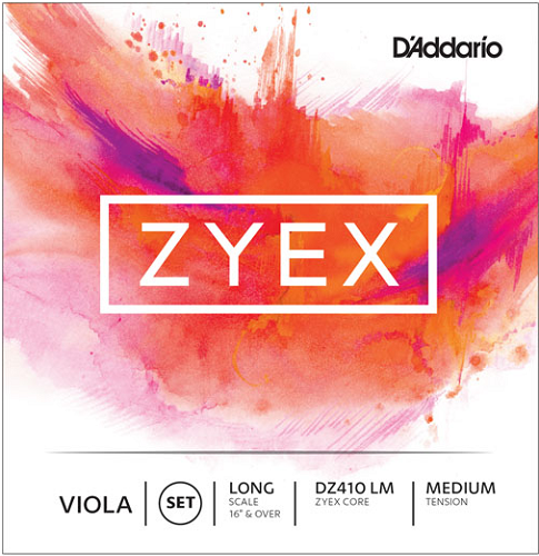 D'addario Zyex Viola String SET, Long Scale, Medium Tension - Poppa's Music 