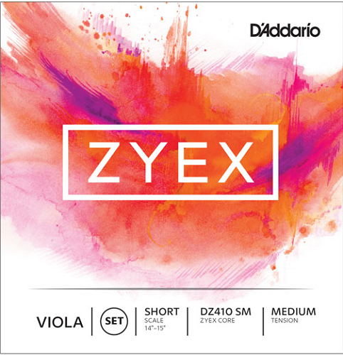 D'addario Zyex Viola String SET, Short Scale, Medium Tension - Poppa's Music 