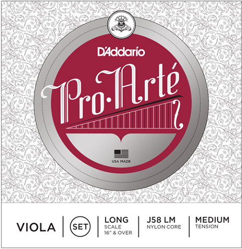 D'addario Pro-Arte Viola String SET, Long Scale, Medium Tension - Poppa's Music 