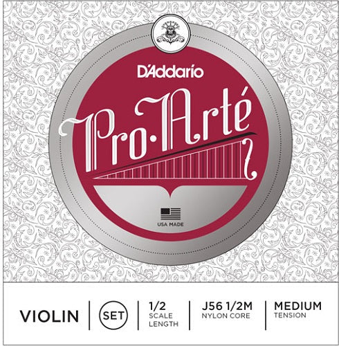 D'addario Pro-Arte Violin String SET, 1/2 Scale, Medium Tension - Premium Violin Strings from D'addario - Just $30.99! Shop now at Poppa's Music