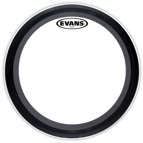 Evans EMAD2 Clear Bass Drum Head, 24 Inch - Poppa's Music 