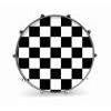 Evans Graphics Bass Drum Head - White Checker - Poppa's Music 