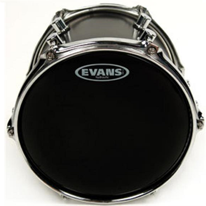 Evans Hydraulic Black Drum Head, 8 Inch - Poppa's Music 