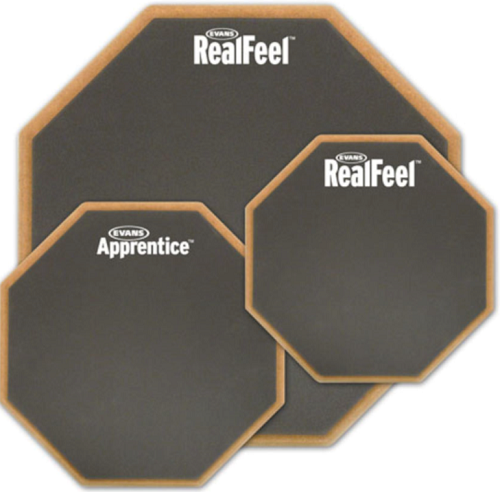 Evans RealFeel 2-Sided Standard Practice Pad, 12 Inch - RF12D - Poppa's Music 