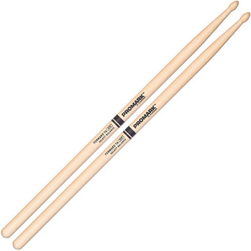 Promark 7A .535" Hickory Acorn Wood Tip Drum Set Sticks - Poppa's Music 