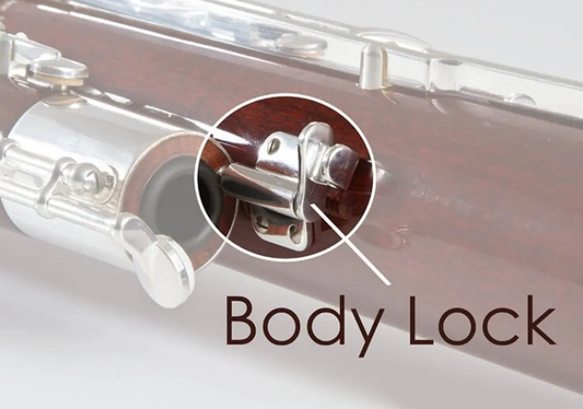 Fox Bassoon Silver Body Lock Assembly - 1232S - Poppa's Music 