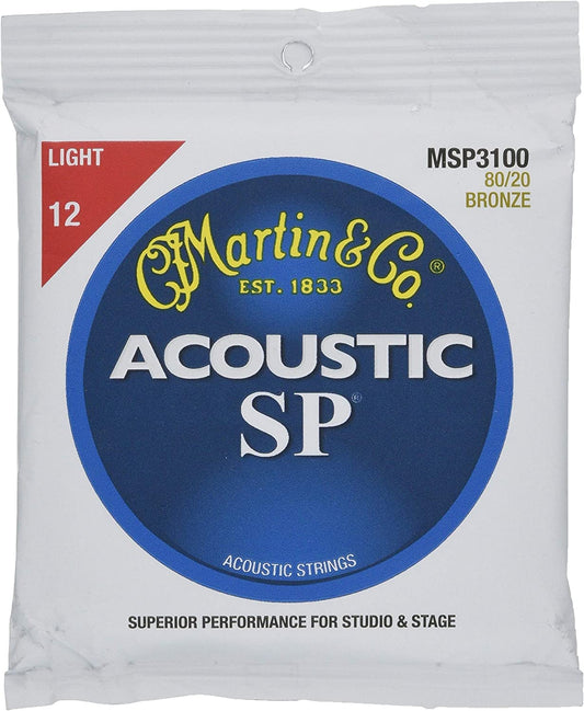 Martin SP Acoustic Guitar Strings 80/20 Bronze - MSP3100 - Poppa's Music 