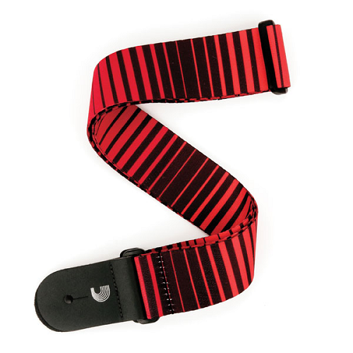 D'addario Planet Waves Optical Stripes Woven Guitar Strap - Poppa's Music 